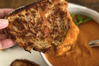 Heirloom Tomato Soup and Grilled Cheese